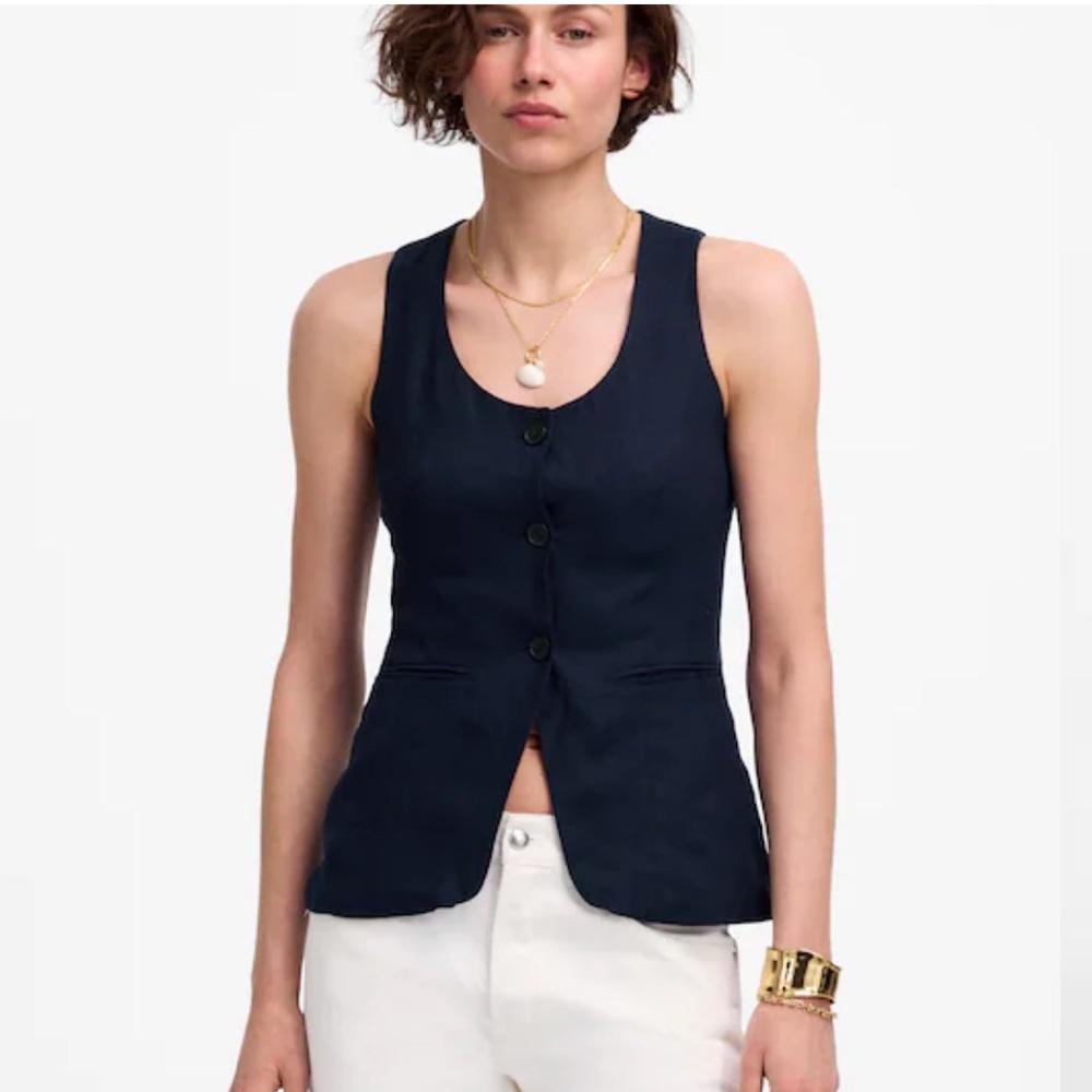 Madewell Scoopneck Cutaway Vest